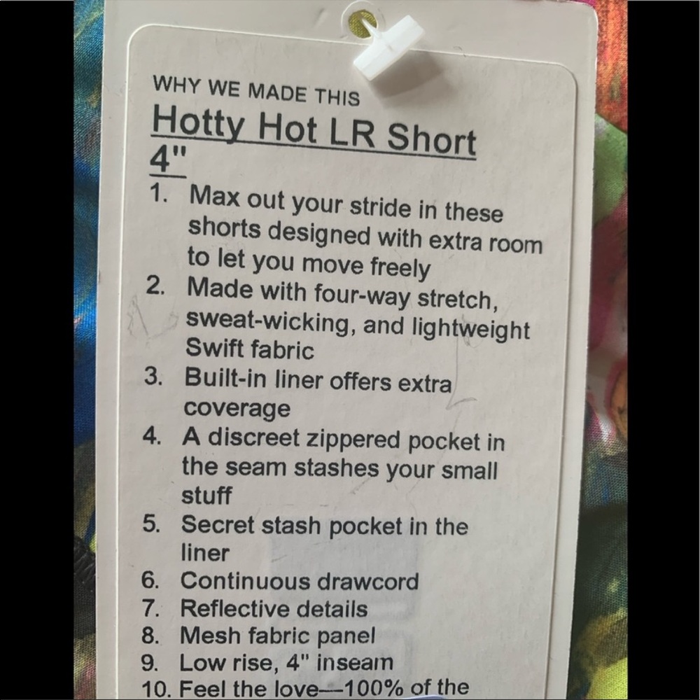 🔥LULULEMON HOTTY HOT SHORT 4”-CATALYST MULTI-8🔥 - Picture 14 of 15